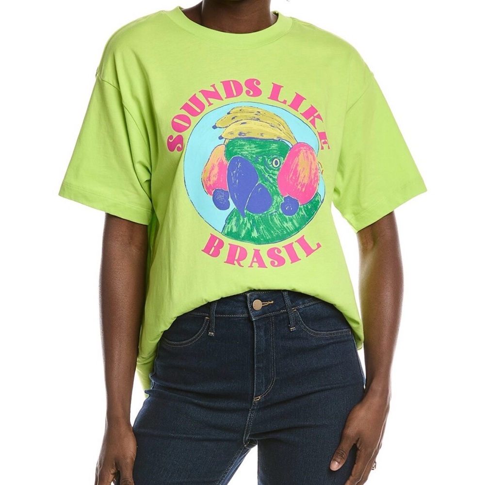 Lime Green Graphic T-Shirt - image 1